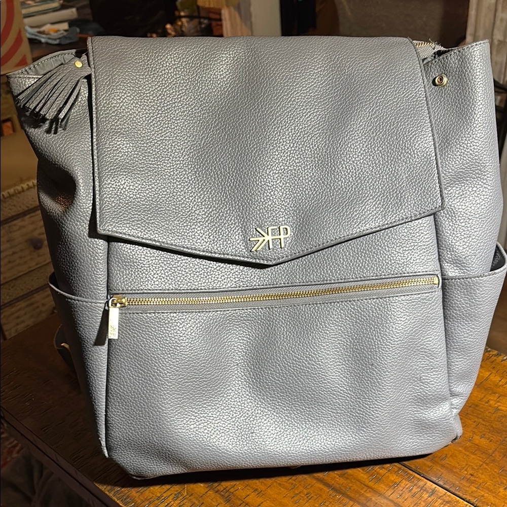 Freshly Picked brand Stylish Gray Diaper Bag